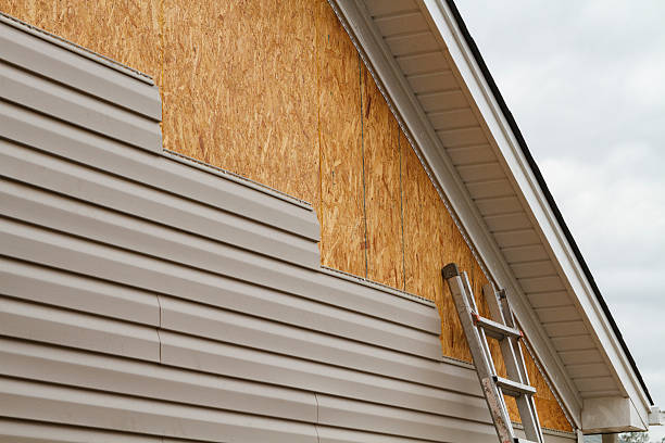 Professional Storm Damage Siding Repair technician working in Hague, VA